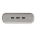 Carregador Portátil Power Bank 20000mAh Samsung 3 Portas USBC Super Rápido 45W Bege 402 Gramas EBP4520