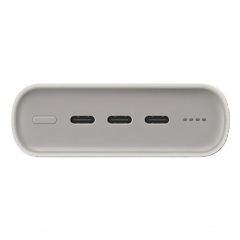 Carregador Portátil Power Bank 20000mAh Samsung 3 Portas USBC Super Rápido 45W Bege 402 Gramas EBP4520
