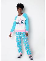 Pijama manga longa soft feminino ovelha