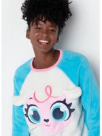 Pijama manga longa soft feminino ovelha