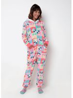 Macacão manga longa soft feminino unicórnio cherry