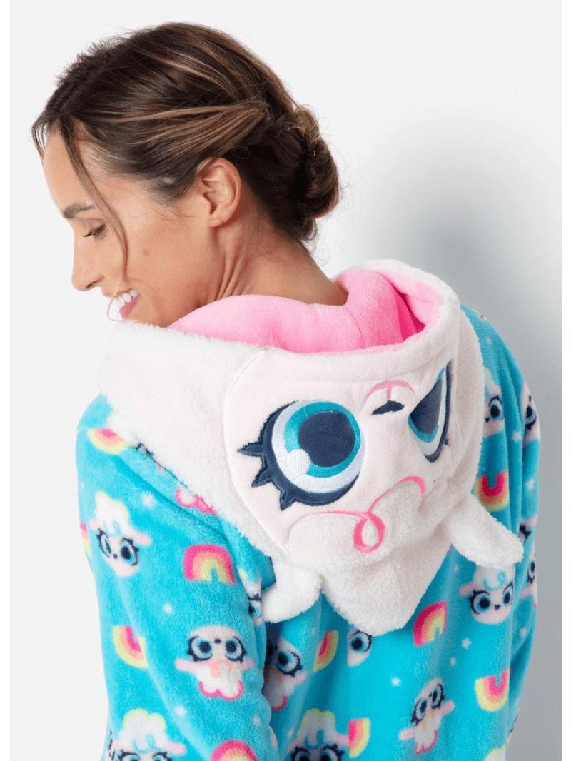 Macacão manga longa soft feminino ovelha