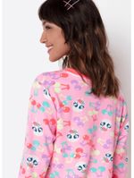 Pijama manga longa ultra visco feminino unicórnio cherry