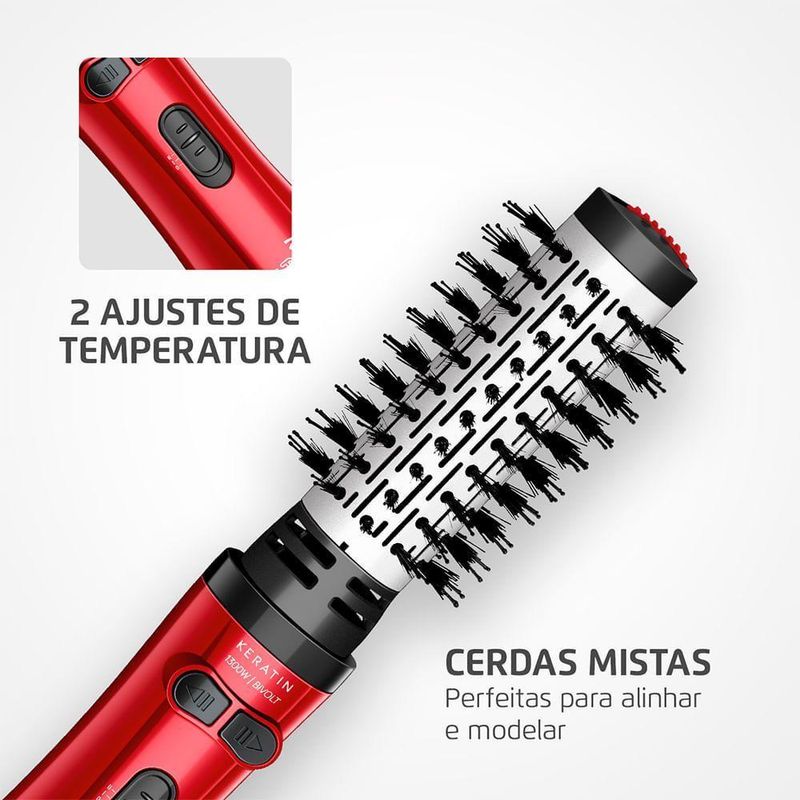 Escova Rotativa Mondial Red Infinity ERB-11-KR Bivolt