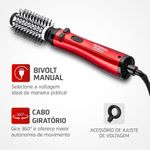 Escova Rotativa Mondial Red Infinity ERB-11-KR Bivolt