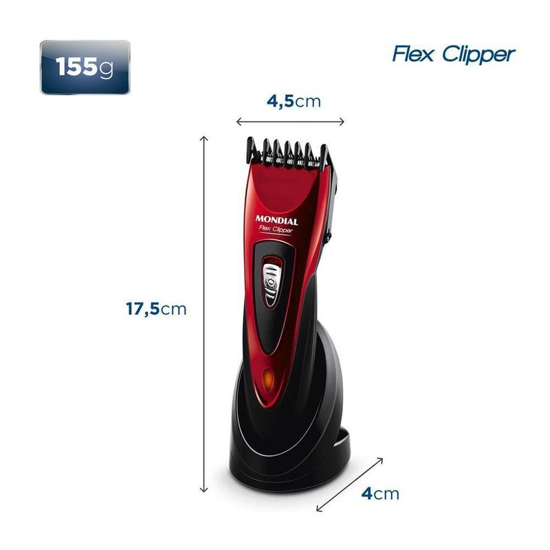 Cortador De Cabelos Mondial Flex Bivolt