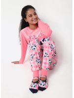 Pijama manga longa viscolycra feminino vaca romântica