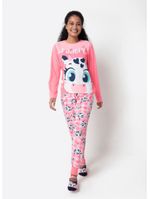 Pijama manga longa viscolycra feminino vaca romântica