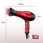 Secador De Cabelos Infinity 2500 Sc-12 127v-vermelho/preto