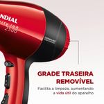 Secador De Cabelos Infinity 2500 Sc-12 127v-vermelho/preto