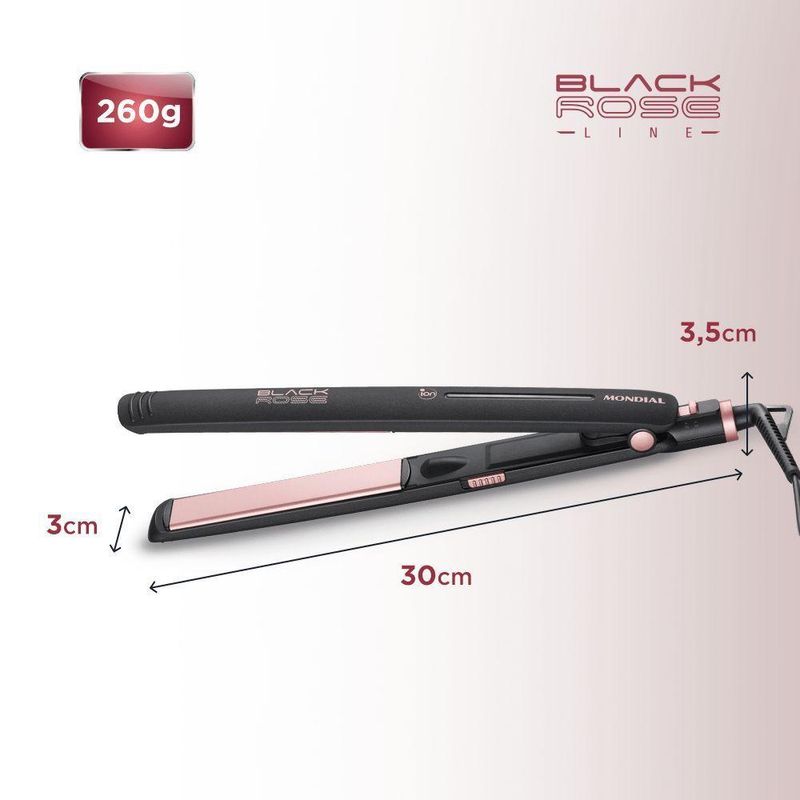 Prancha Alisadora Black Rose P-27 biv