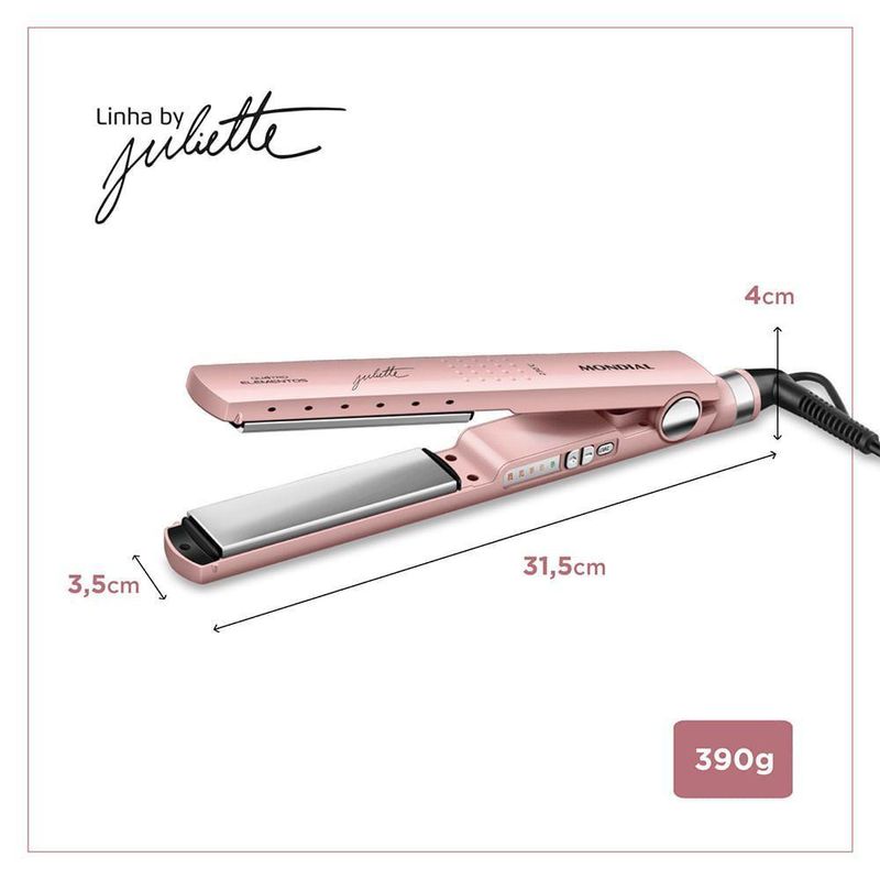Prancha Alisadora By Juliette Mondial Golden Rose 60w Bivolt