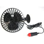 Ventilador Automotivo Com Ventosa Na Base 12v Carro Van Caminhao Barco