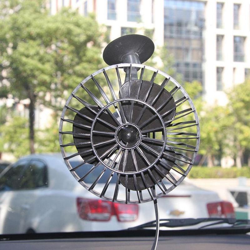 Ventilador Automotivo Com Ventosa Na Base 12v Carro Van Caminhao Barco