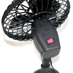 Ventilador Automotivo Com Ventosa Na Base 12v Carro Van Caminhao Barco