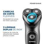 Barbeador Elétrico Power Shave Mondial Be-02 Bivolt