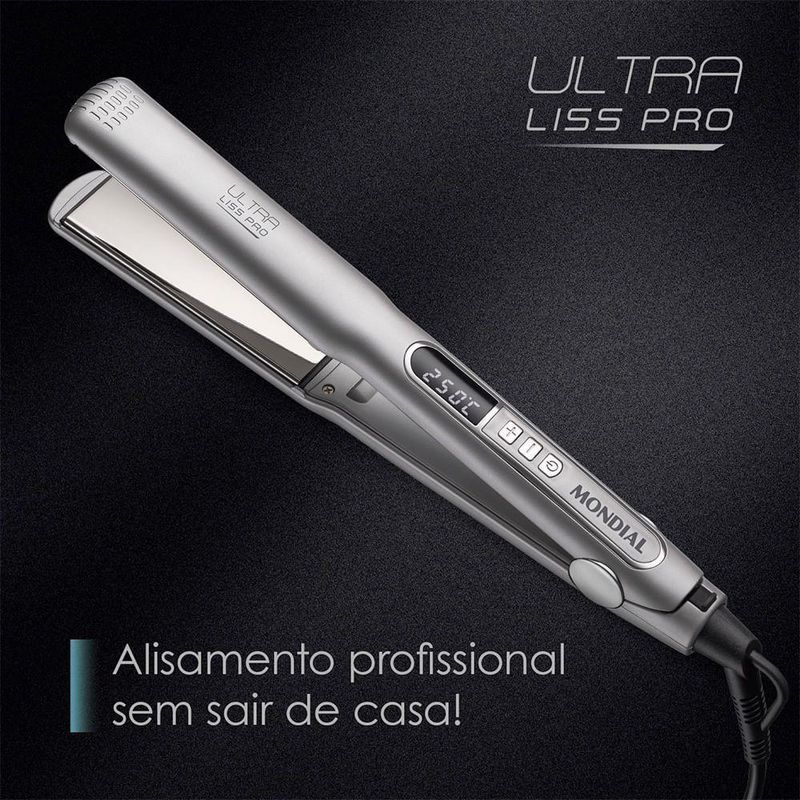 Prancha Progressiva Mondial Ultra Liss Pro 250°C P-02-PRO Bivolt