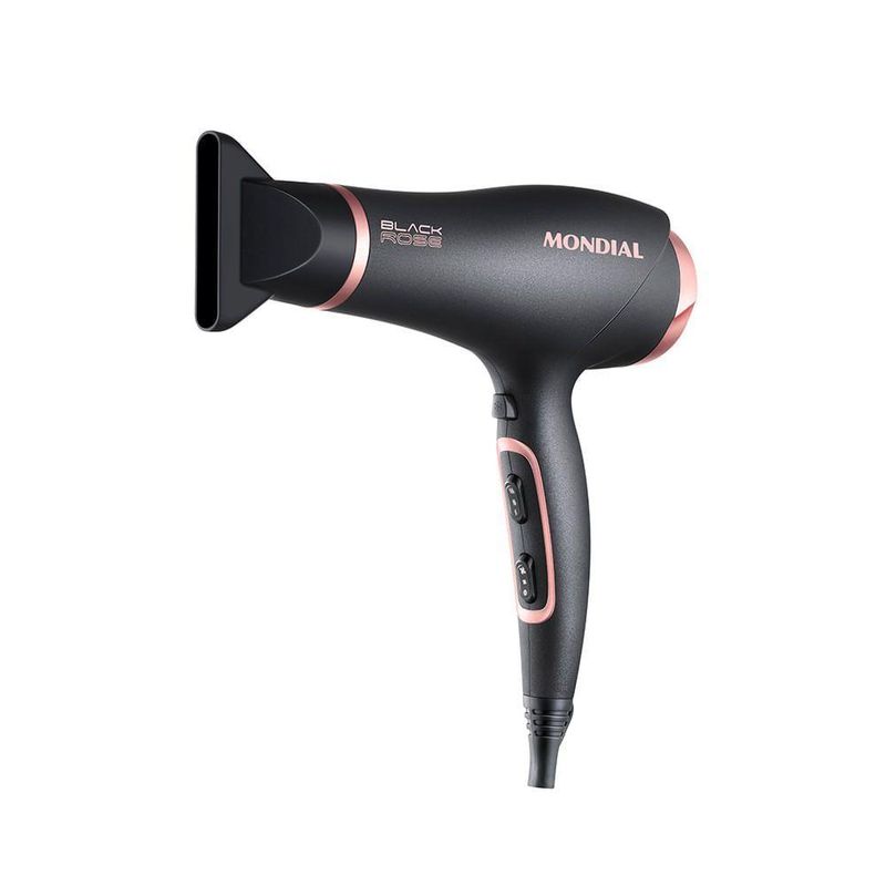 Secador De Cabelos Mondial Preto/Golden Rose 2000W SC-37-BI Bivolt