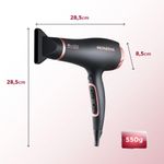 Secador De Cabelos Mondial Preto/Golden Rose 2000W SC-37-BI Bivolt