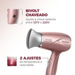 Secador De Cabelos Travel Golden Rose Mondial Bivolt