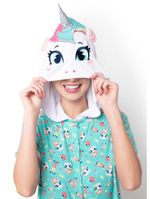 Macacão manga curta feminino viscolycra unicórnio skate
