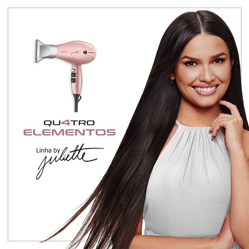 Secador De Cabelo By Juliette Mondial Golden Rose 220V