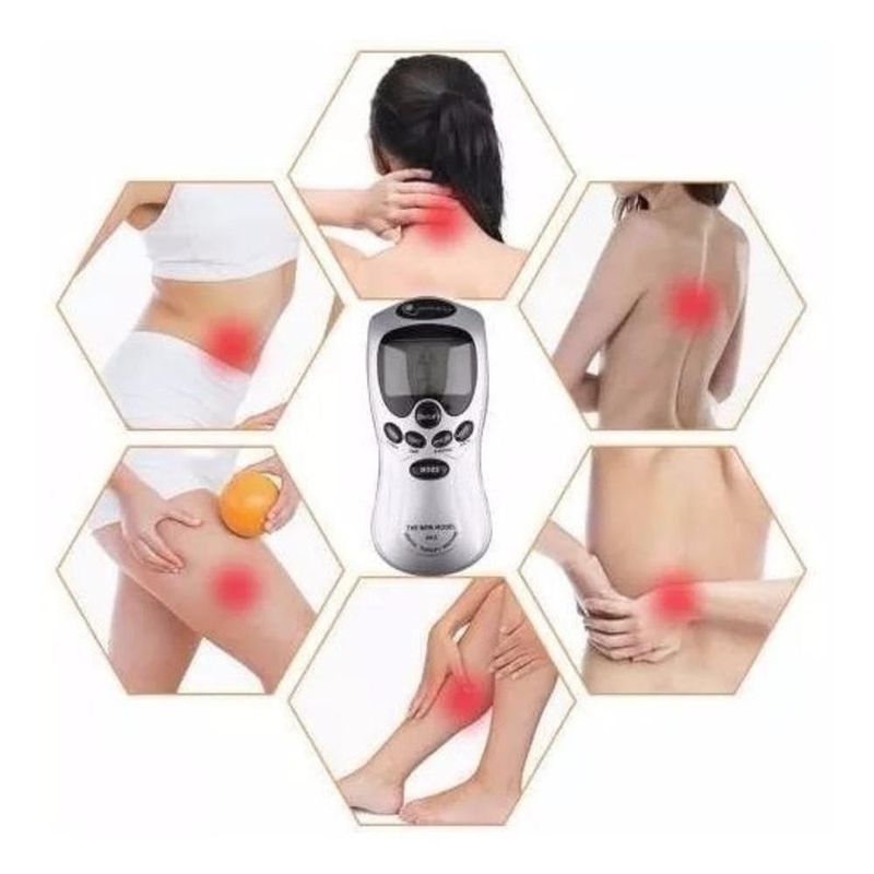Massageador Tens Eletroestimulador Tonificador Muscular Portatil Digital