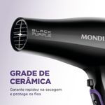 Secador De Cabelos Black Purple Scn-01 220v/60hz