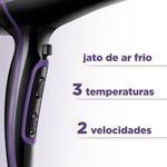 Secador De Cabelos Black Purple Scn-01 220v/60hz