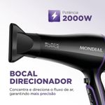 Secador De Cabelos Black Purple Scn-01 220v/60hz
