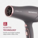 Secador De Cabelos Mondial Grafine/rose SCN-11 60hz 127V