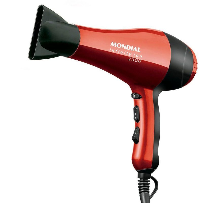 Secador De Cabelos Mondial Infinity 2500 Sc-12- 220v - vermelho/preto