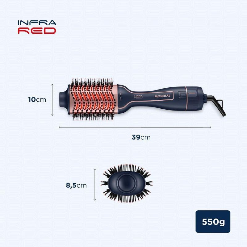 Escova Secadora Infrared Es-01-ir Bivolt