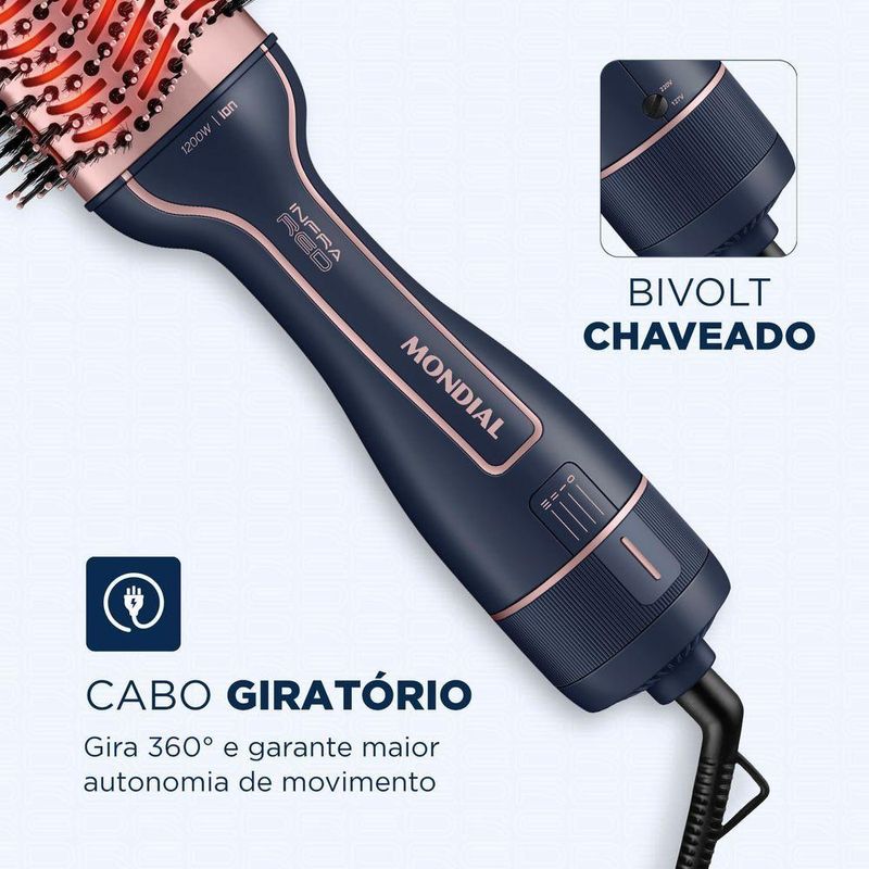 Escova Secadora Infrared Es-01-ir Bivolt