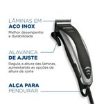 Cortador De Cabelos Mondial Hair Stylo Cr-02 -220v-preto/prata