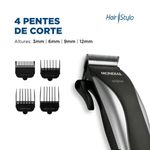 Cortador De Cabelos Mondial Hair Stylo Cr-02 -220v-preto/prata
