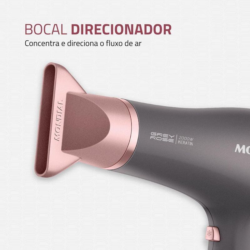 Secador De Cabelos Grafine/rose Scn-11 220v