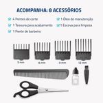 Cortador De Cabelos Pratic Style Mondial Azul 9w Cr-10-bi Bivolt