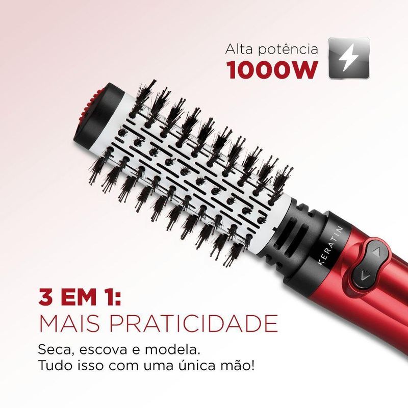 Escova Rotativa Red Infinity Keratin Mondial 220V