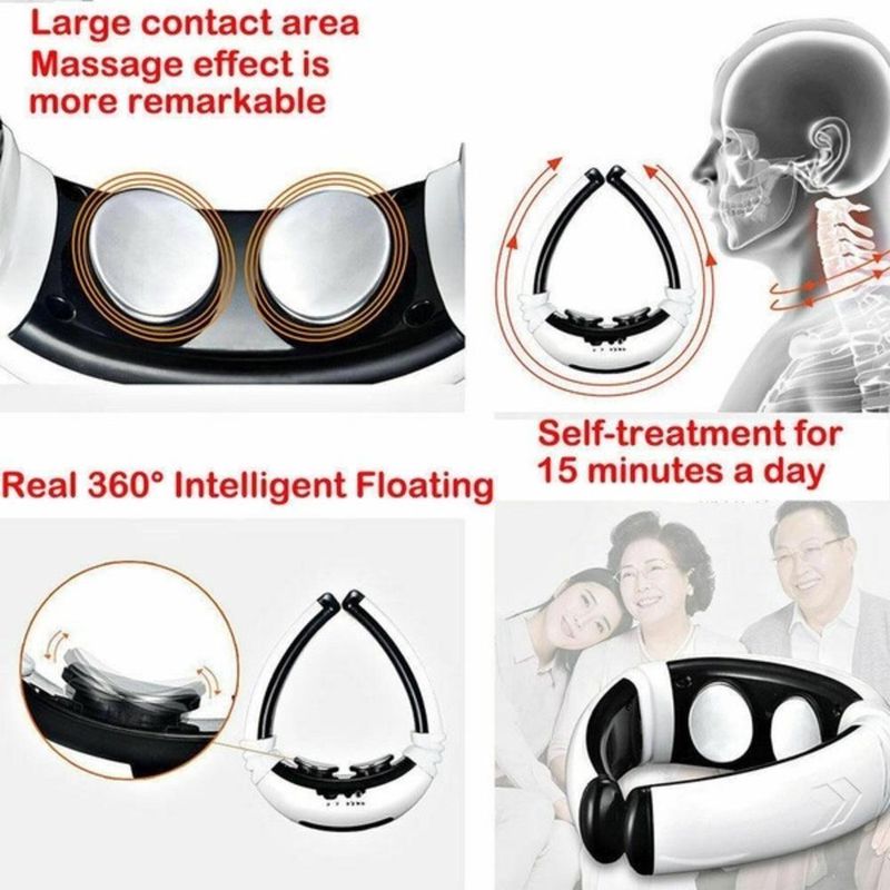 Massageador Eletrico Tens Cervical Fisioterapia Magnetico Shiatsu