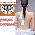 Massageador Eletrico Tens Cervical Fisioterapia Magnetico Shiatsu