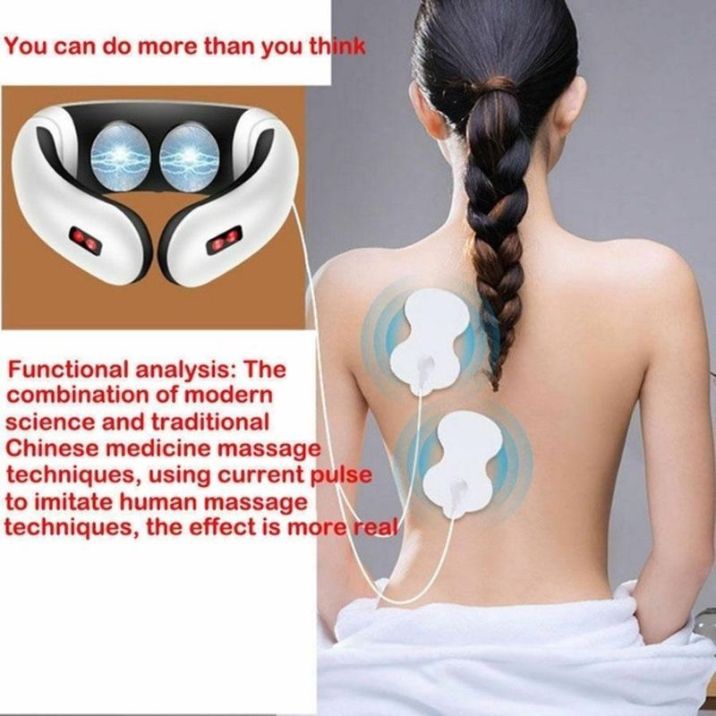 Massageador Eletrico Tens Cervical Fisioterapia Magnetico Shiatsu