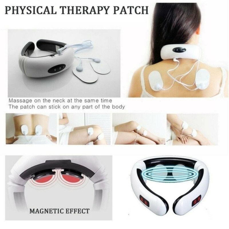Massageador Eletrico Tens Cervical Fisioterapia Magnetico Shiatsu