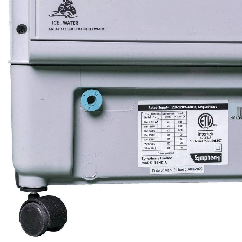 Climatizador Evaporativo Symphony Diet 8i 8l 110V 60hz