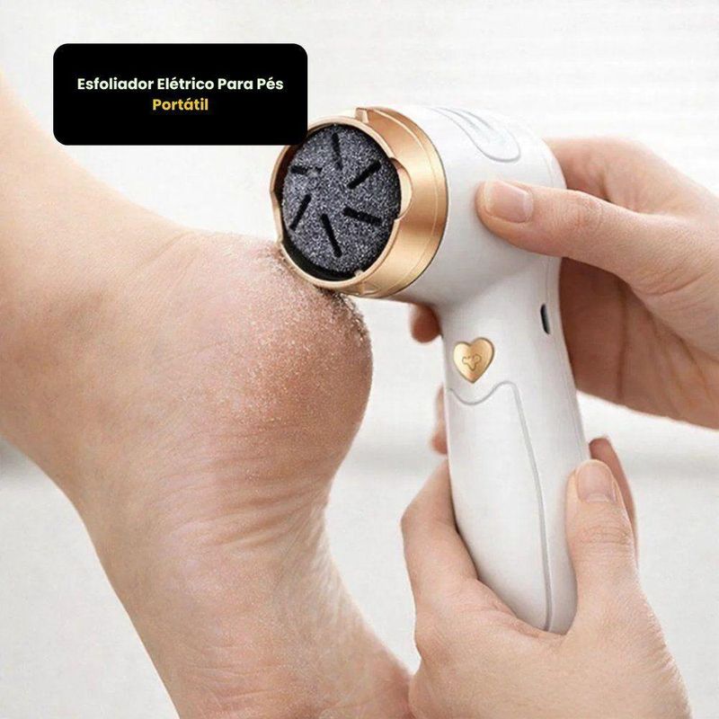 Esfoliador Elétrico Para Pés Portátil