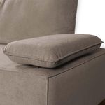 Sofá Living Braço Articulado Deluxe 2,50m Bouclê Bege