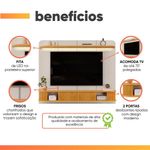 Painel Tv 75 Polegadas 2 Portas Kai Off White