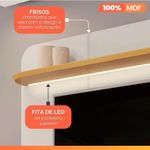 Painel Tv 75 Polegadas 2 Portas Kai Off White