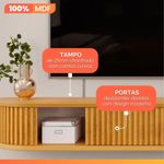 Painel Tv 75 Polegadas 2 Portas Kai Off White