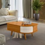 Mesa De Centro Indianapolis Cinamomo/off White - Vrk Comercio On-line